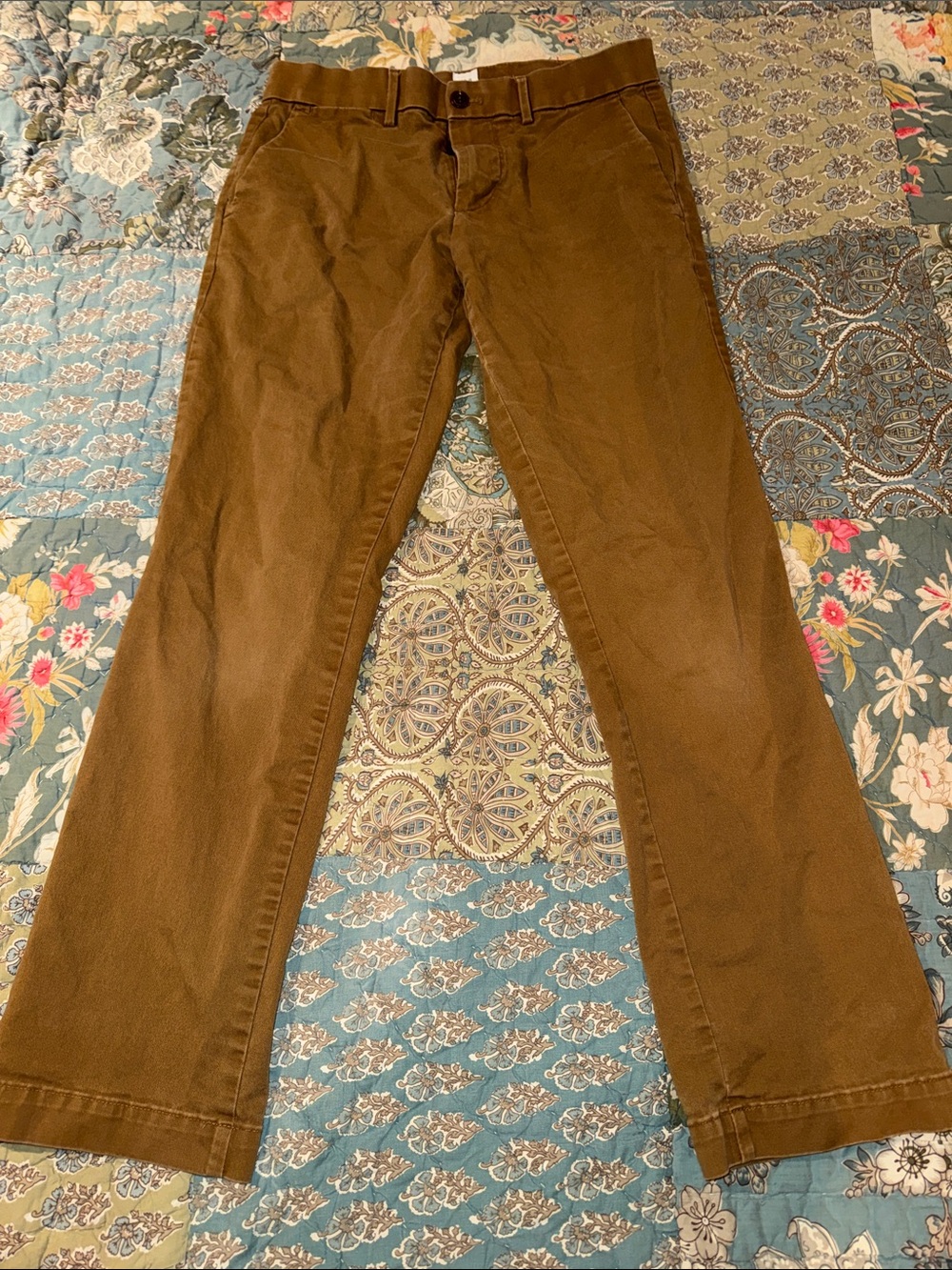 Gap Men's Brown Chino Pants - Tailored Straight Fit - Picture 2 of 11